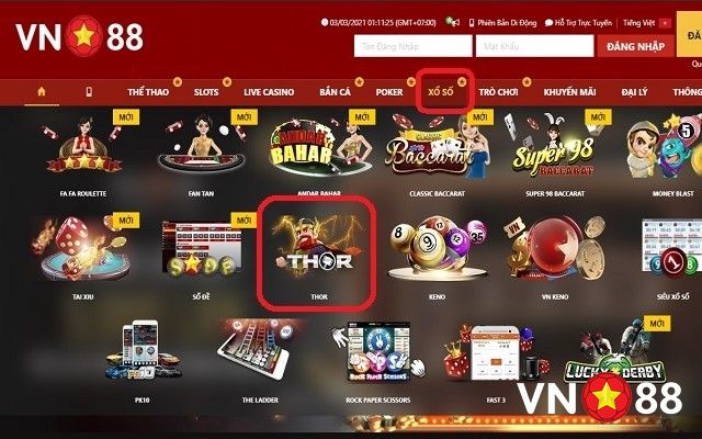 Hướng dẫn chơi game thần sấm Thor chi tiết tại nhà cái VN88